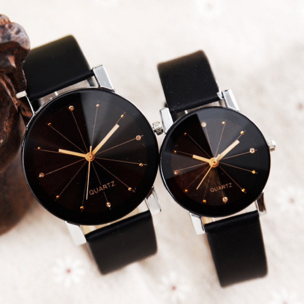Couple Leather Analog Quartz Watch